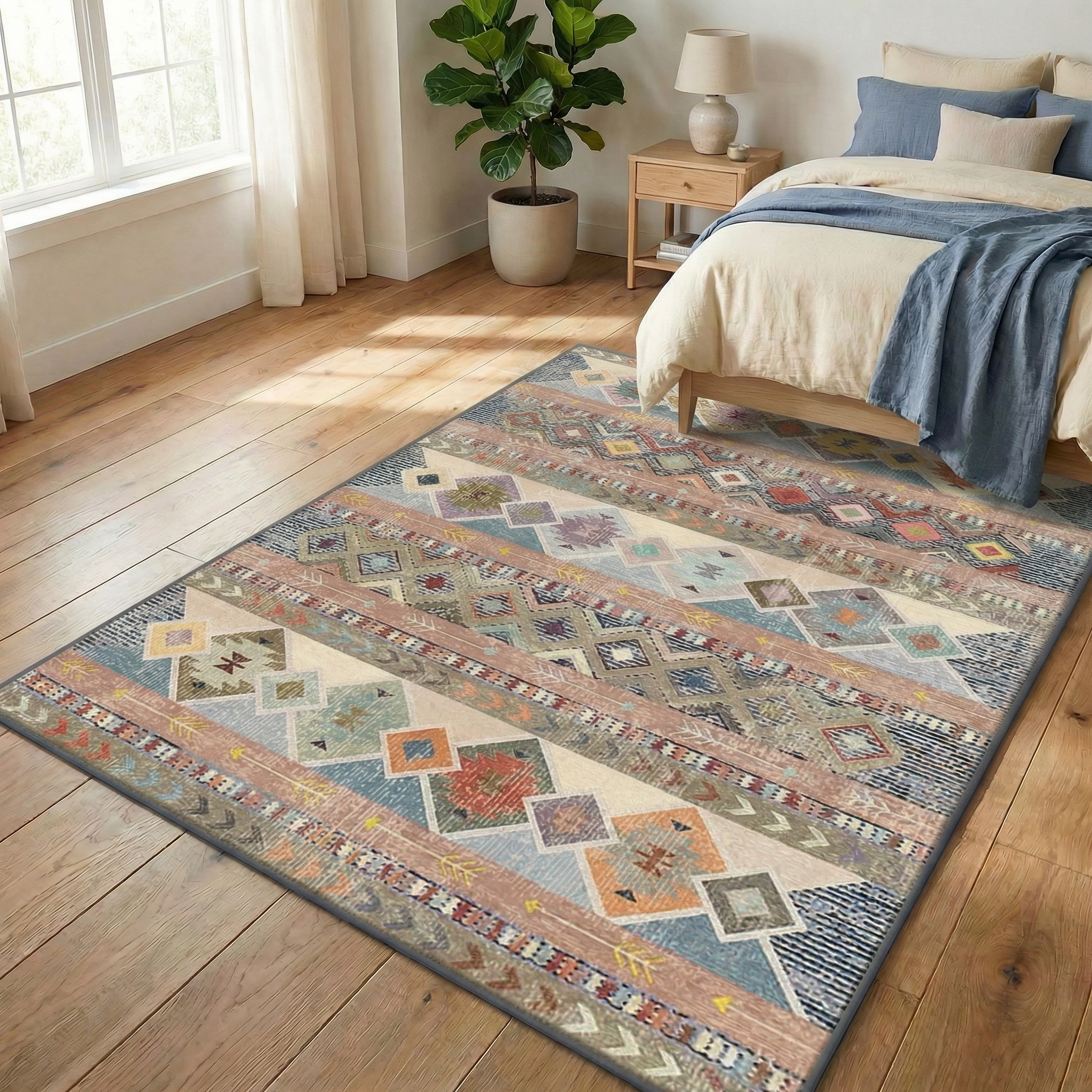 Zyphora - Bohemian Retro Ethnic Pattern Area Rug