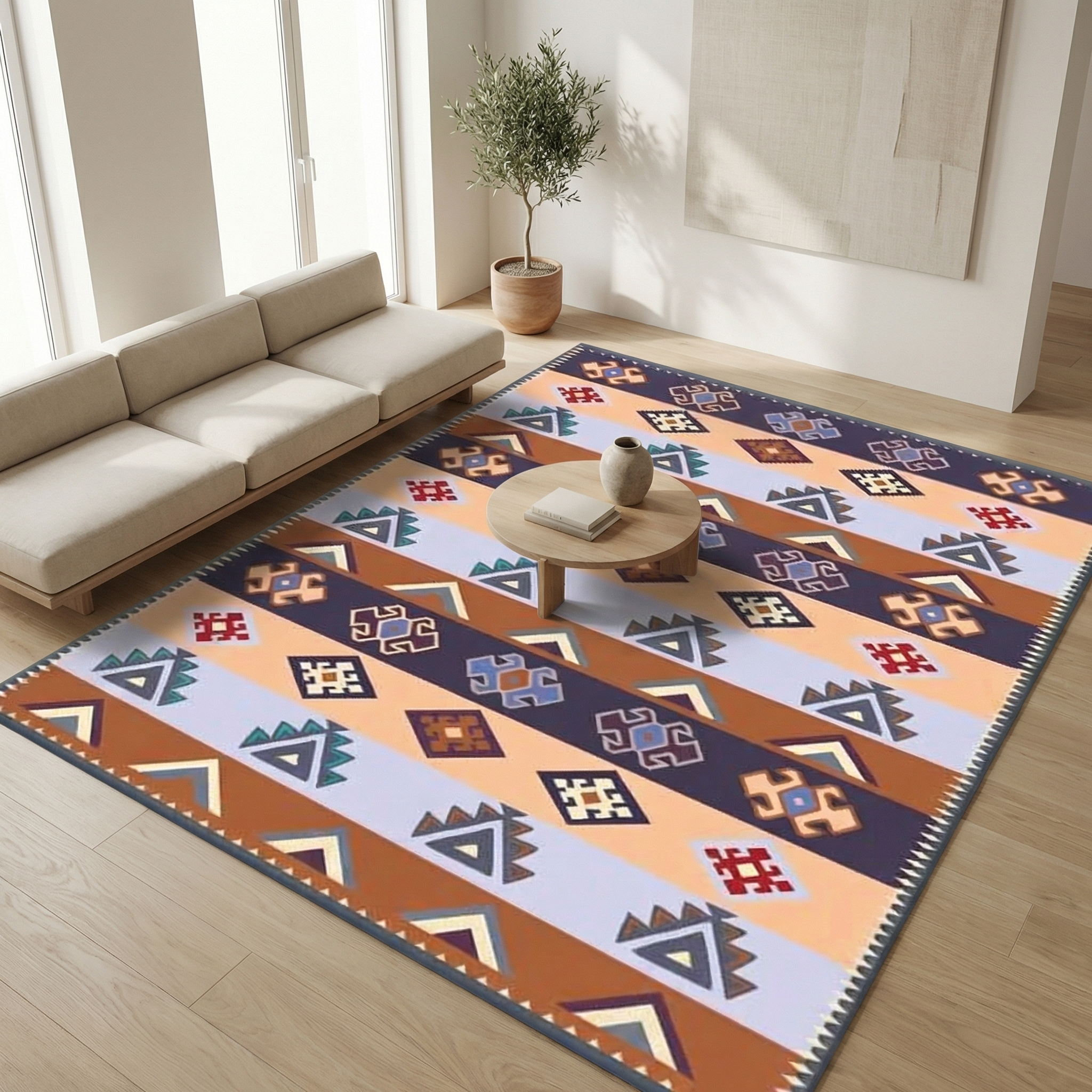 Veloria - Bohemian Retro Non Slip Area Rug