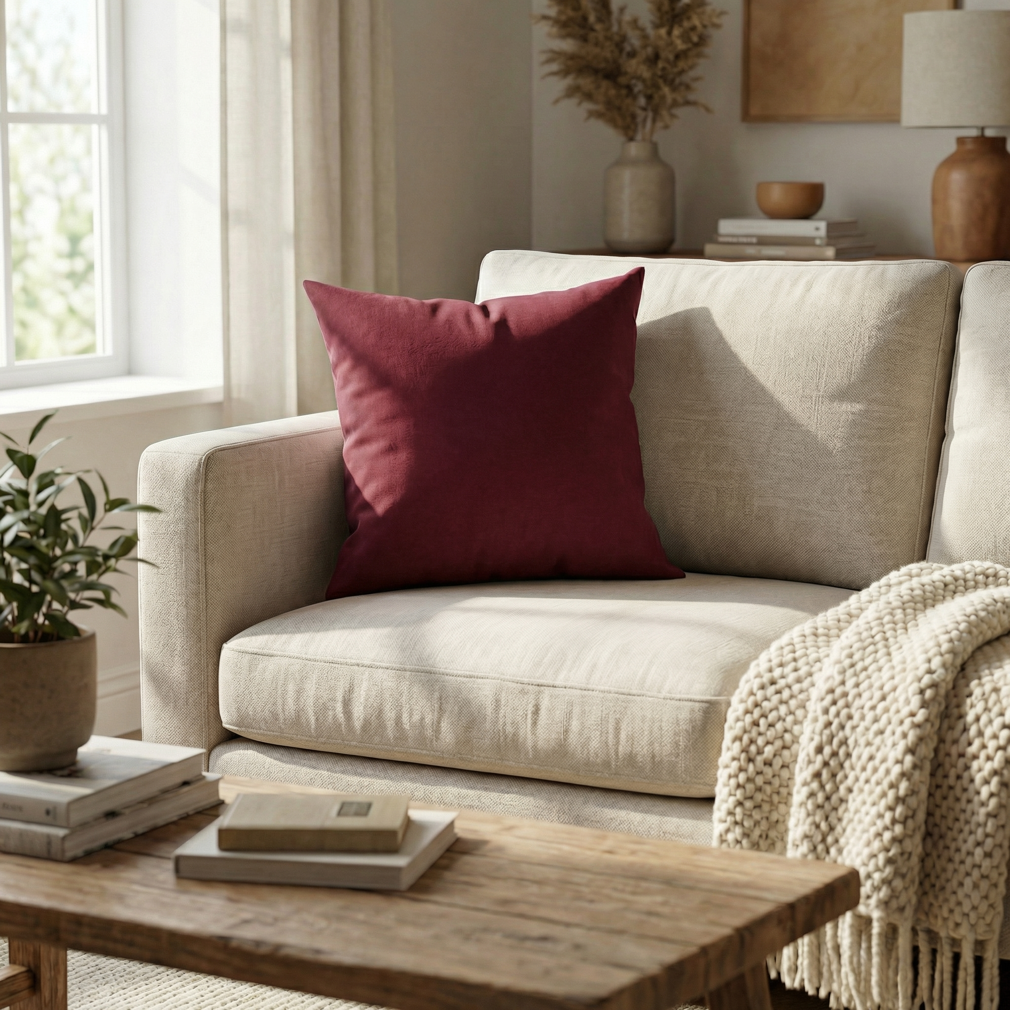 Devara - Checkered Striped Cushion Cover