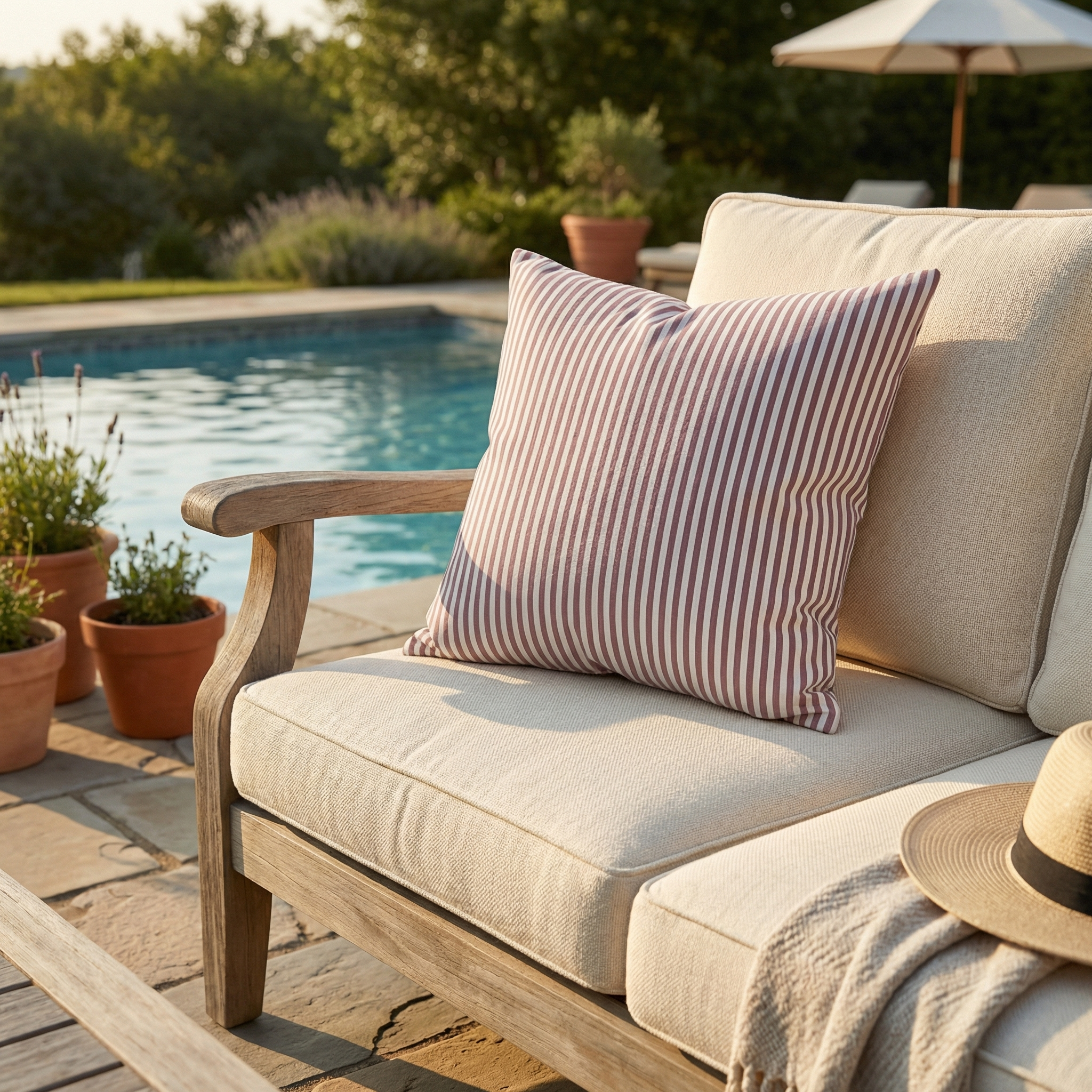 Devara - Checkered Striped Cushion Cover