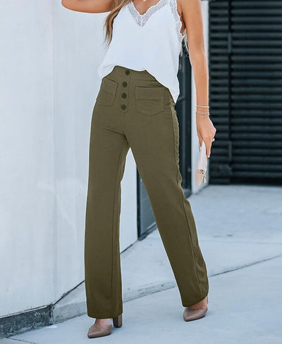 Elvire - Elastic Casual Pants | Stylish &amp; Comfortable
