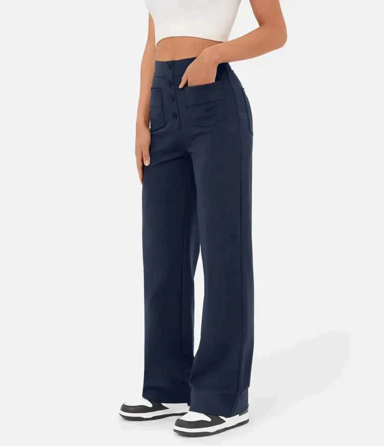 Lotte - Comfortable Elastic Casual Pants