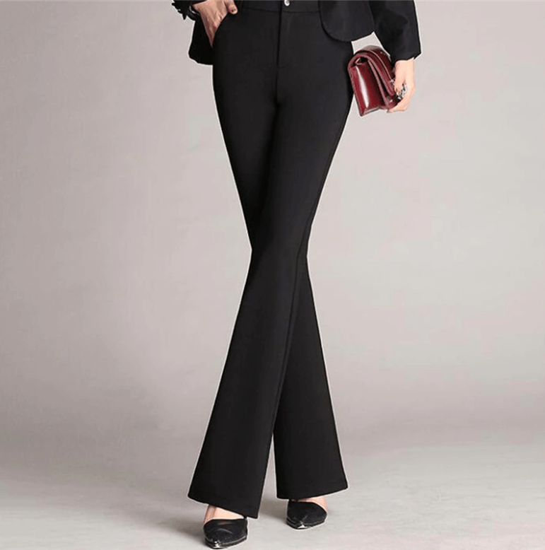 Noor | Uitlopende hoge taille broek