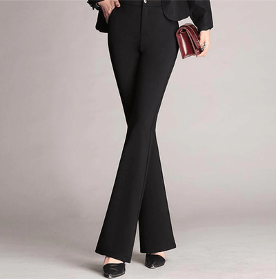 Noor | Uitlopende hoge taille broek