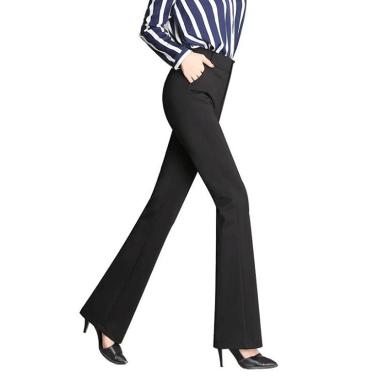 Noor | Uitlopende hoge taille broek