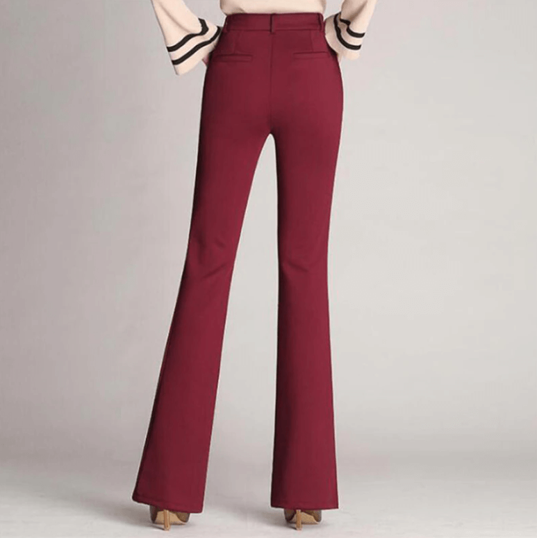Noor | Uitlopende hoge taille broek