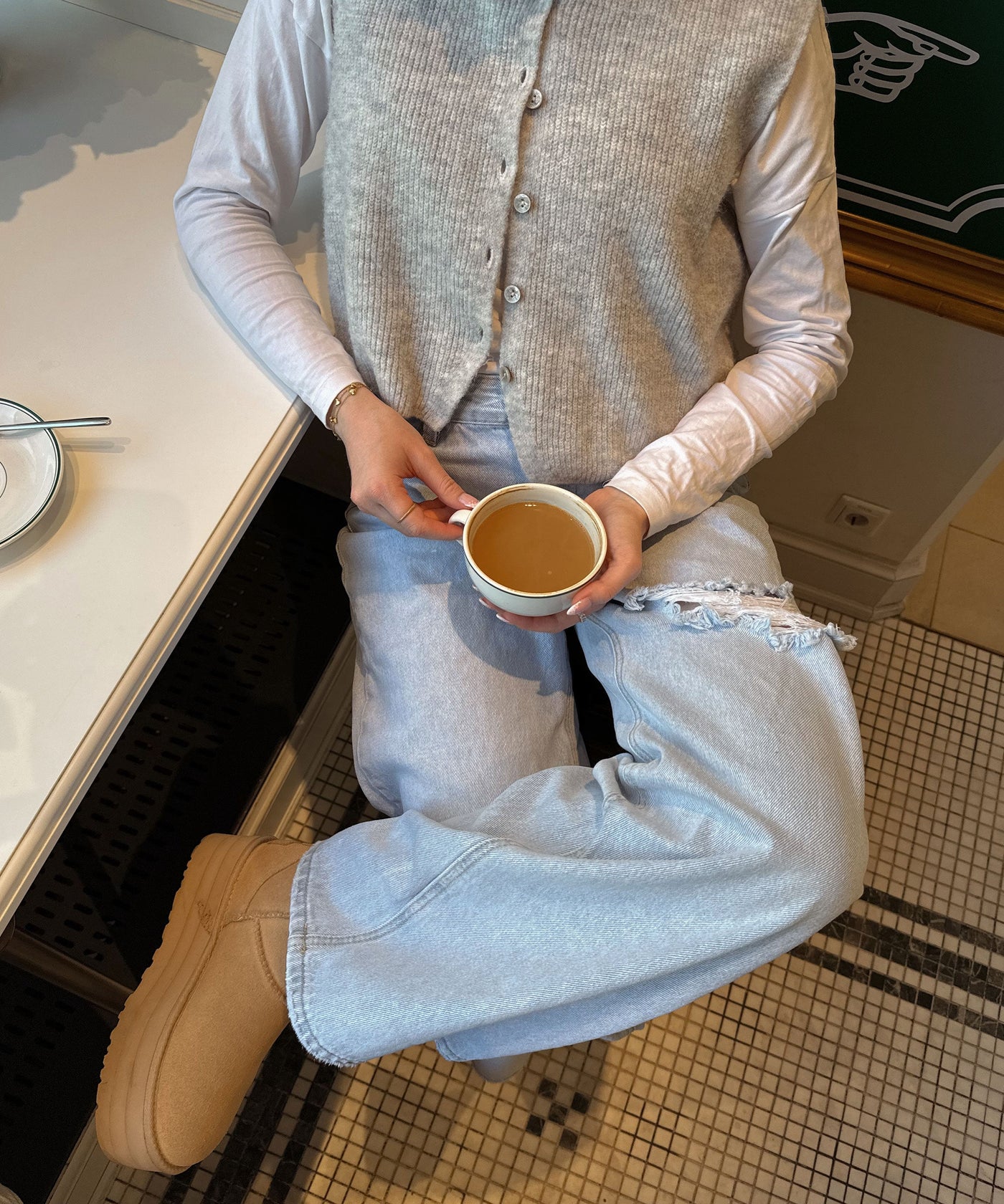 Lovi - Wijde Broekspijp Ripped Jeans