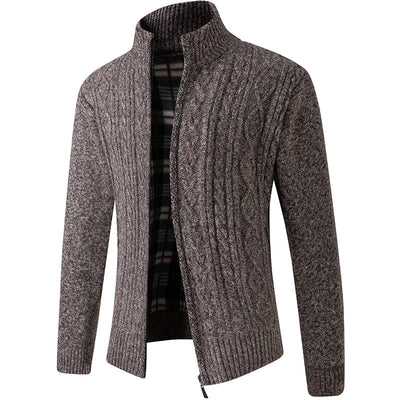 Hugo – Men's Knitted Cardigan with Zipper