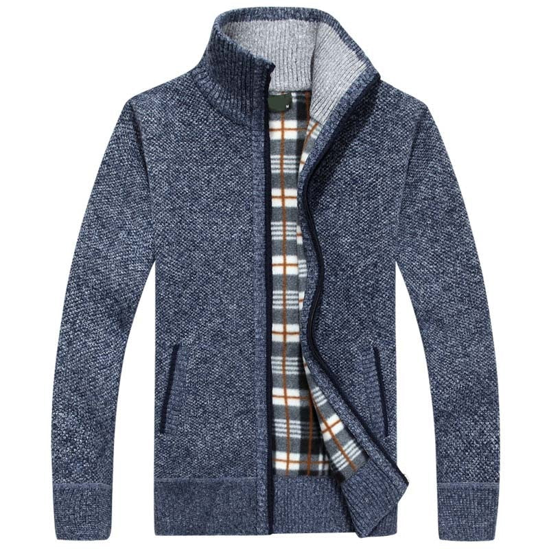 Hugo – Men's Knitted Cardigan with Zipper