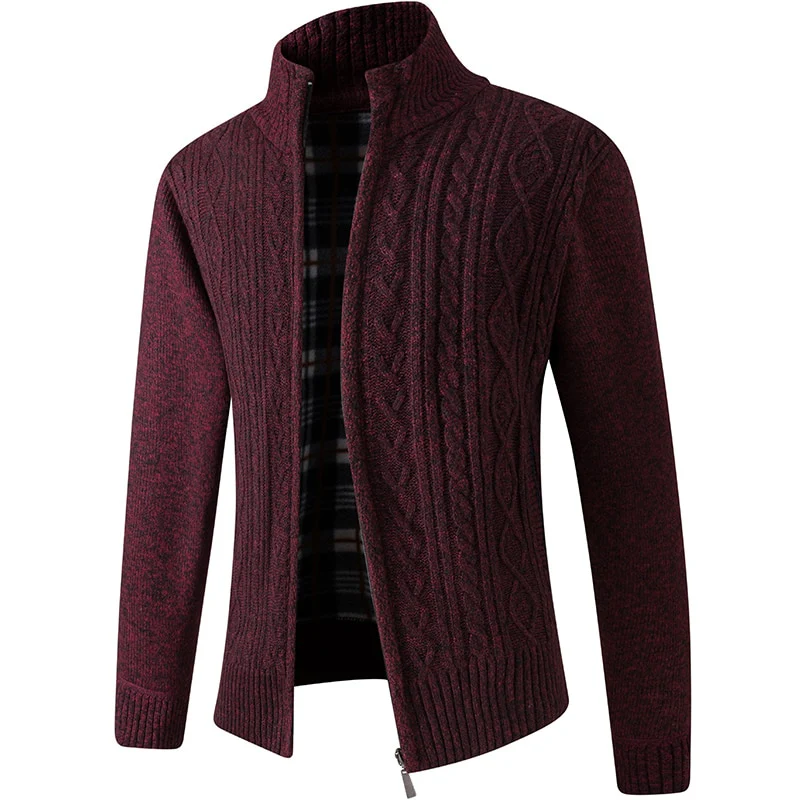 Hugo – Men's Knitted Cardigan with Zipper
