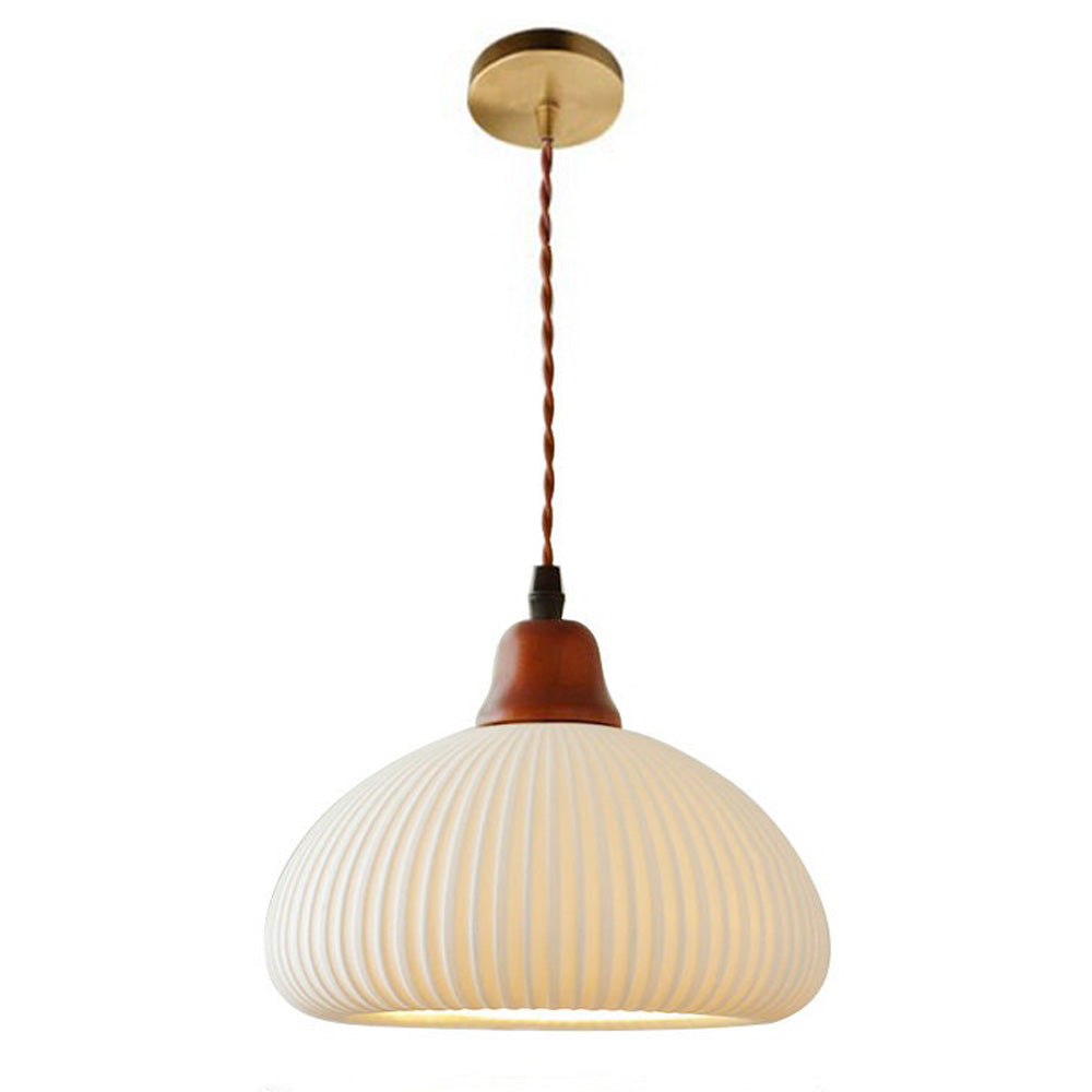 Cendian - Nordic Vintage Ceramic White Pendant Light Dining Room