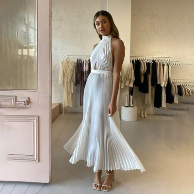 Cyrell - Elegante Halterjurk voor Vrouwen
