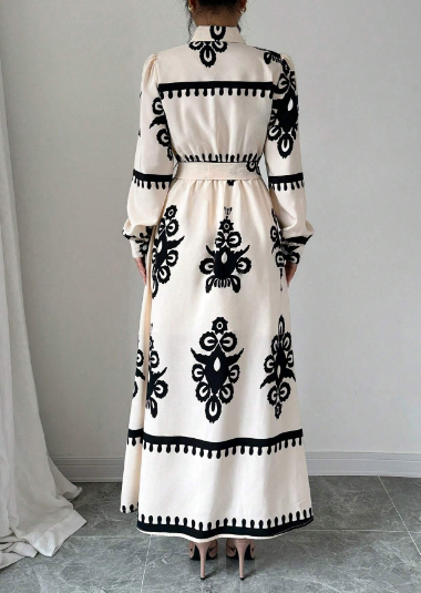 Isabella | Elegante Halsjurk met Paisley Print - Perfect voor Lente en Herfst Feestjes