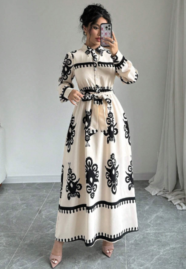 Isabella | Elegante Halsjurk met Paisley Print - Perfect voor Lente en Herfst Feestjes