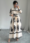 Isabella | Elegante Halsjurk met Paisley Print - Perfect voor Lente en Herfst Feestjes