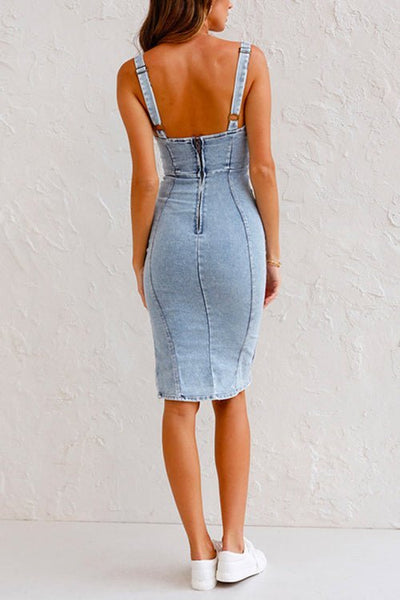 Denim jurk