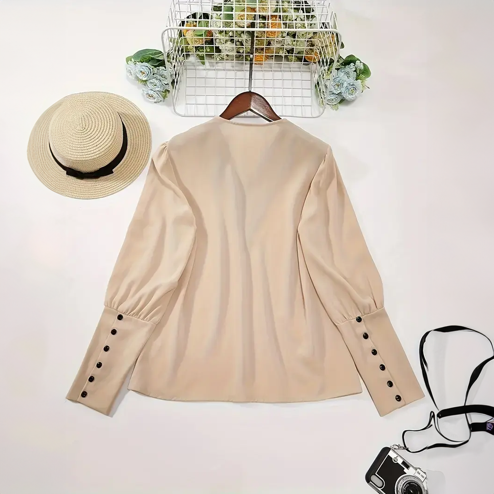 Neyva - Elegante V-hals Top voor Vrouwen