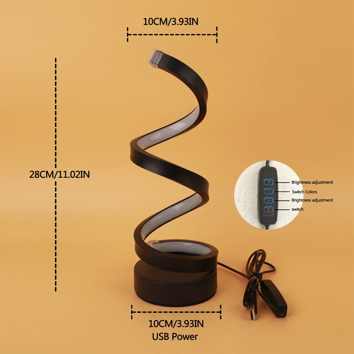 Spiraalvormige lamp