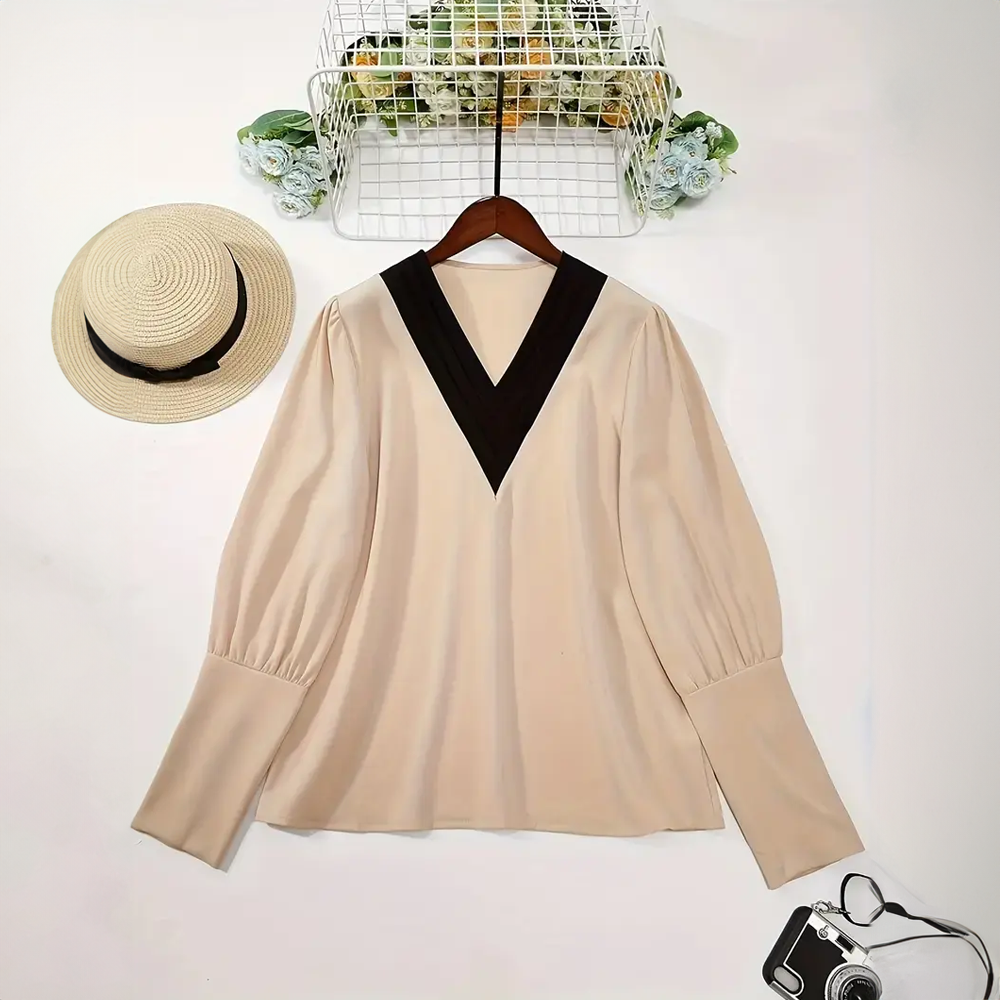 Neyva - Elegante V-hals Top voor Vrouwen