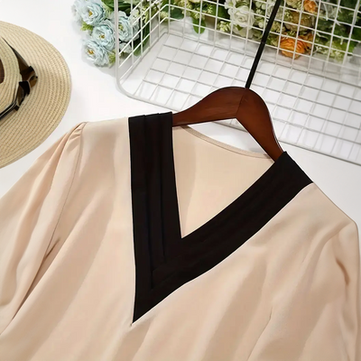Neyva - Elegante V-hals Top voor Vrouwen
