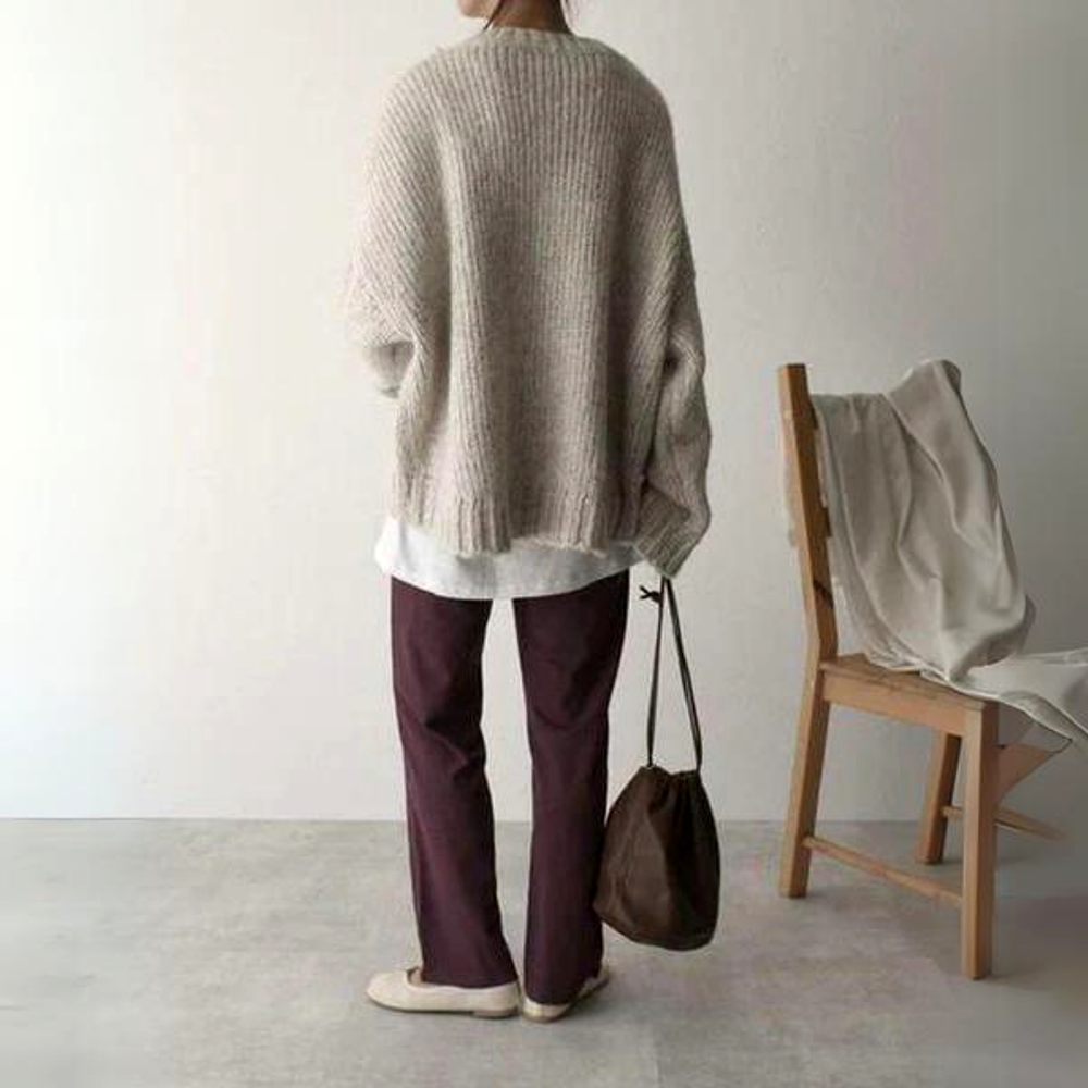 Antonya - Klassieke Sweater met Zakken voor Vrouwen