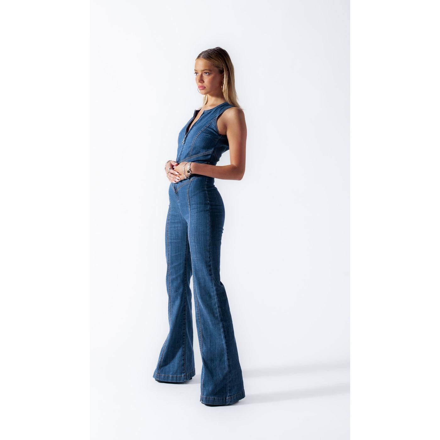 Eleri - Backless Heart Cut Out Jumpsuit 