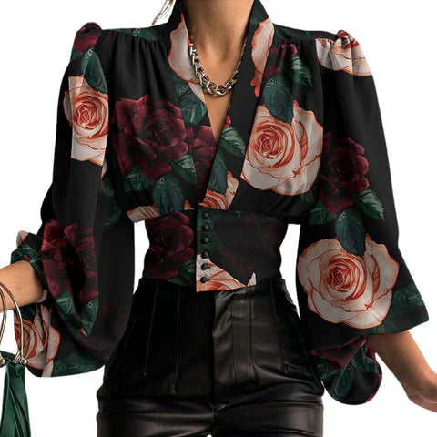 Gloria - Classic Hipline Blouse for Women 