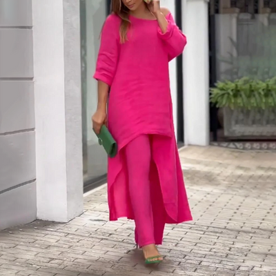 Ylva - Knus Oversized Shirt Set voor Vrouwen