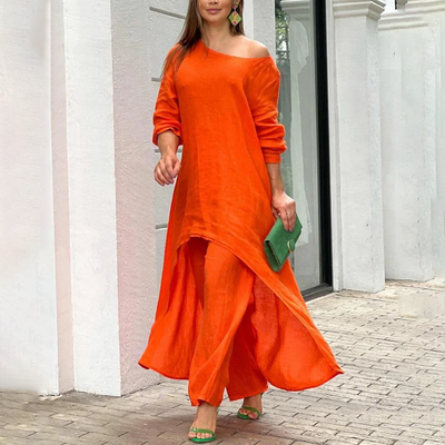 Ylva - Knus Oversized Shirt Set voor Vrouwen