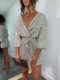 Eva | Mini glitter jurk met v-hals.
