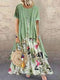 Harlow - Jurk met Bloemenprint en Ronde Hals