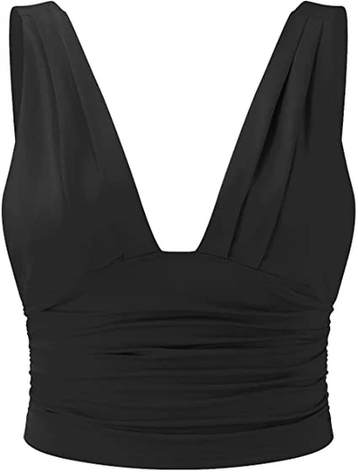 Inès – Sleeveless Deep-Cut Top