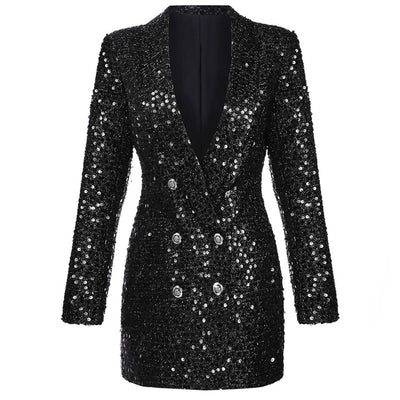 Ingrid Glitter Blazerjurk voor Dames