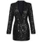 Ingrid Glitter Blazerjurk voor Dames