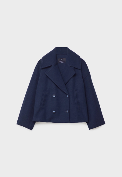 Isa – Short Coat with Double Row of Button Closure