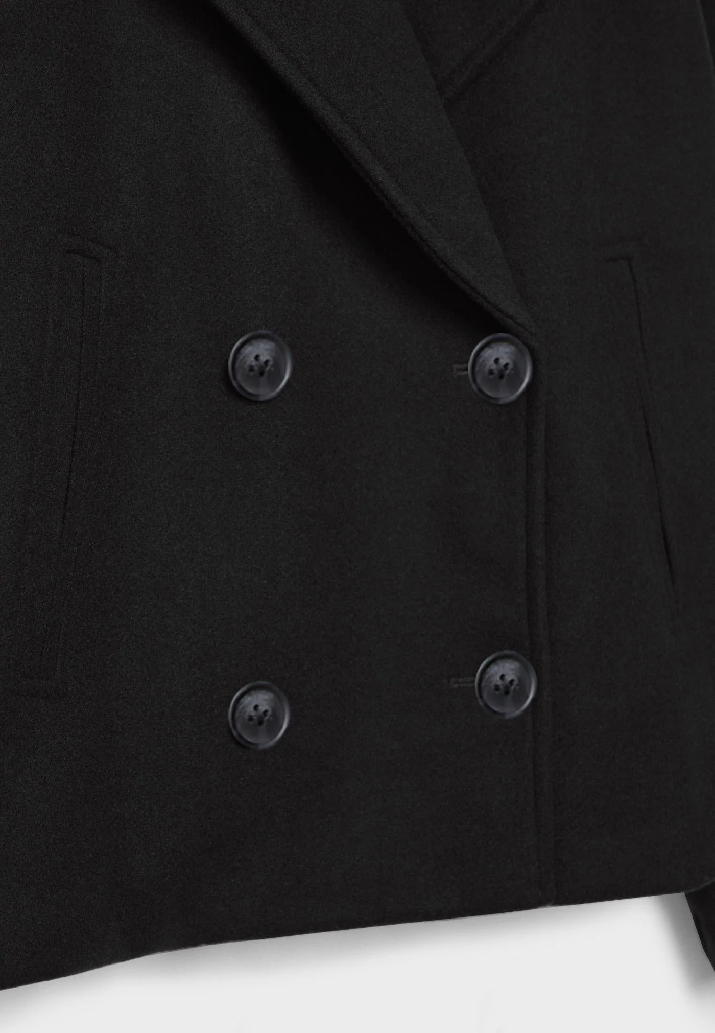 Isa – Short Coat with Double Row of Button Closure