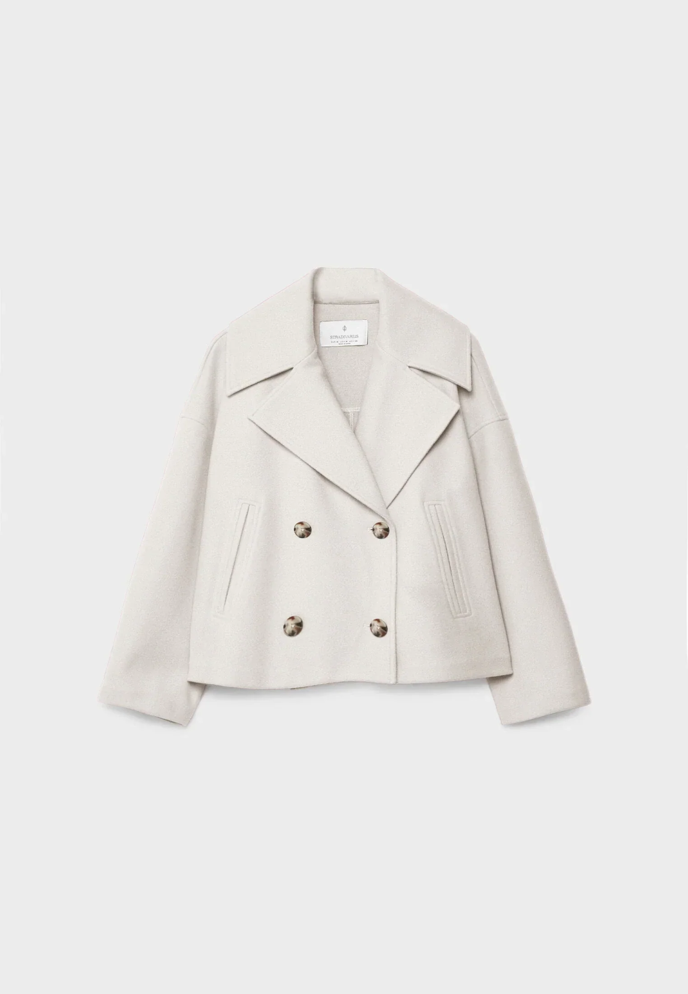 Isa – Short Coat with Double Row of Button Closure