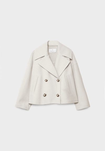 Isa – Short Coat with Double Row of Button Closure
