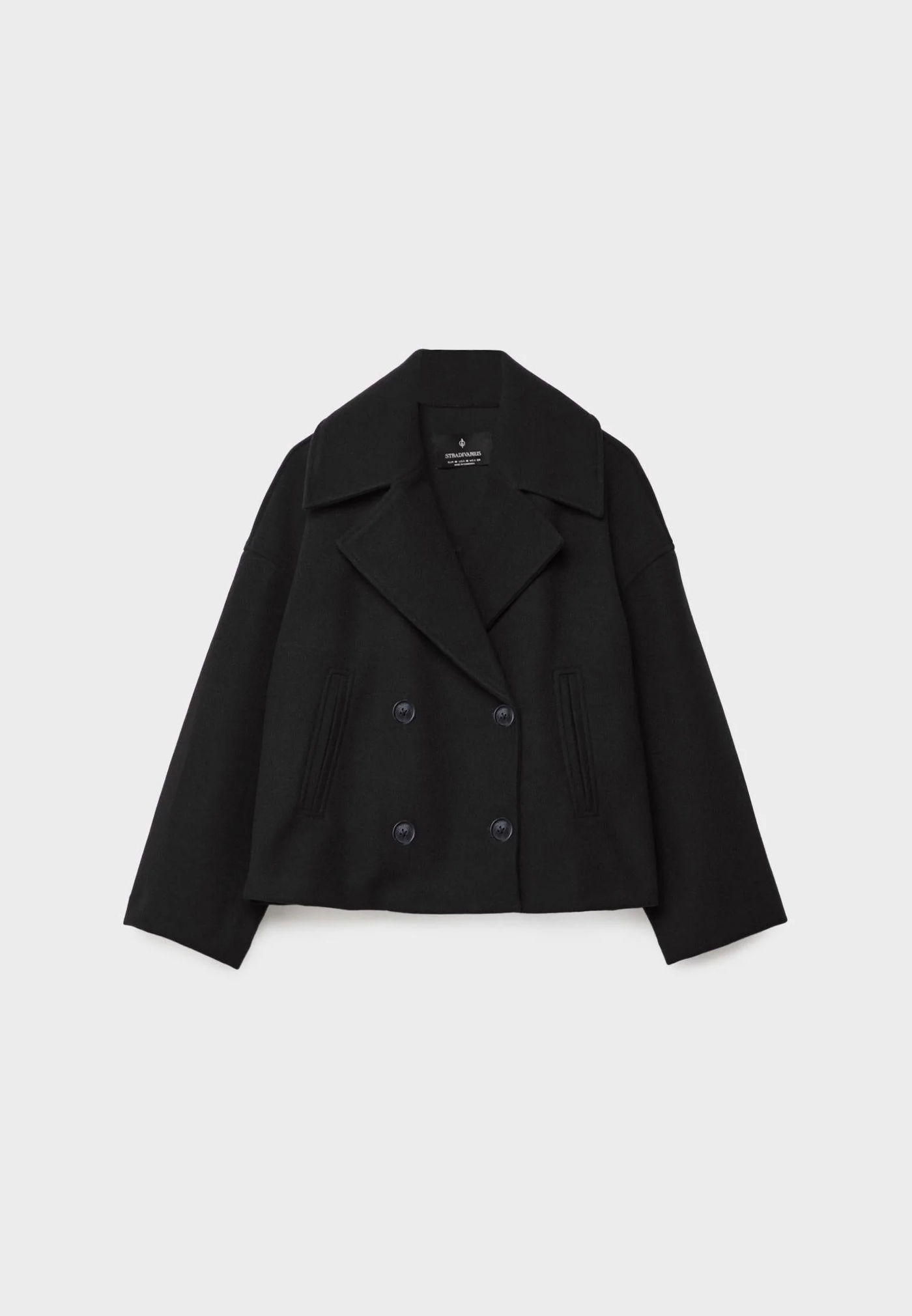 Isa – Short Coat with Double Row of Button Closure