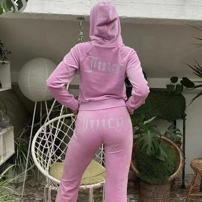 Jade – Velour Tracksuit with Hood 