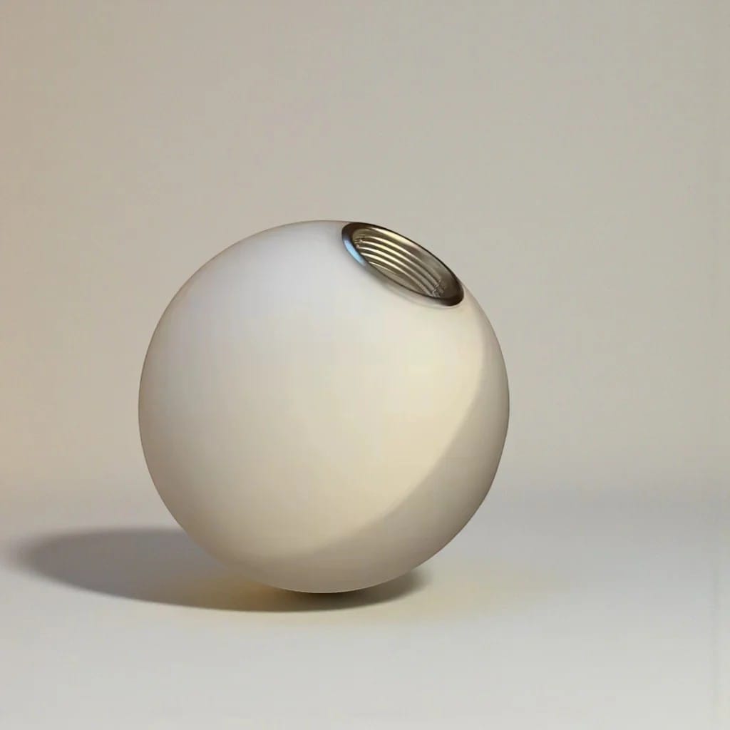 Wurelios – Japandi White Glass Wall Sconce