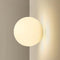 Wurelios – Japandi White Glass Wall Sconce