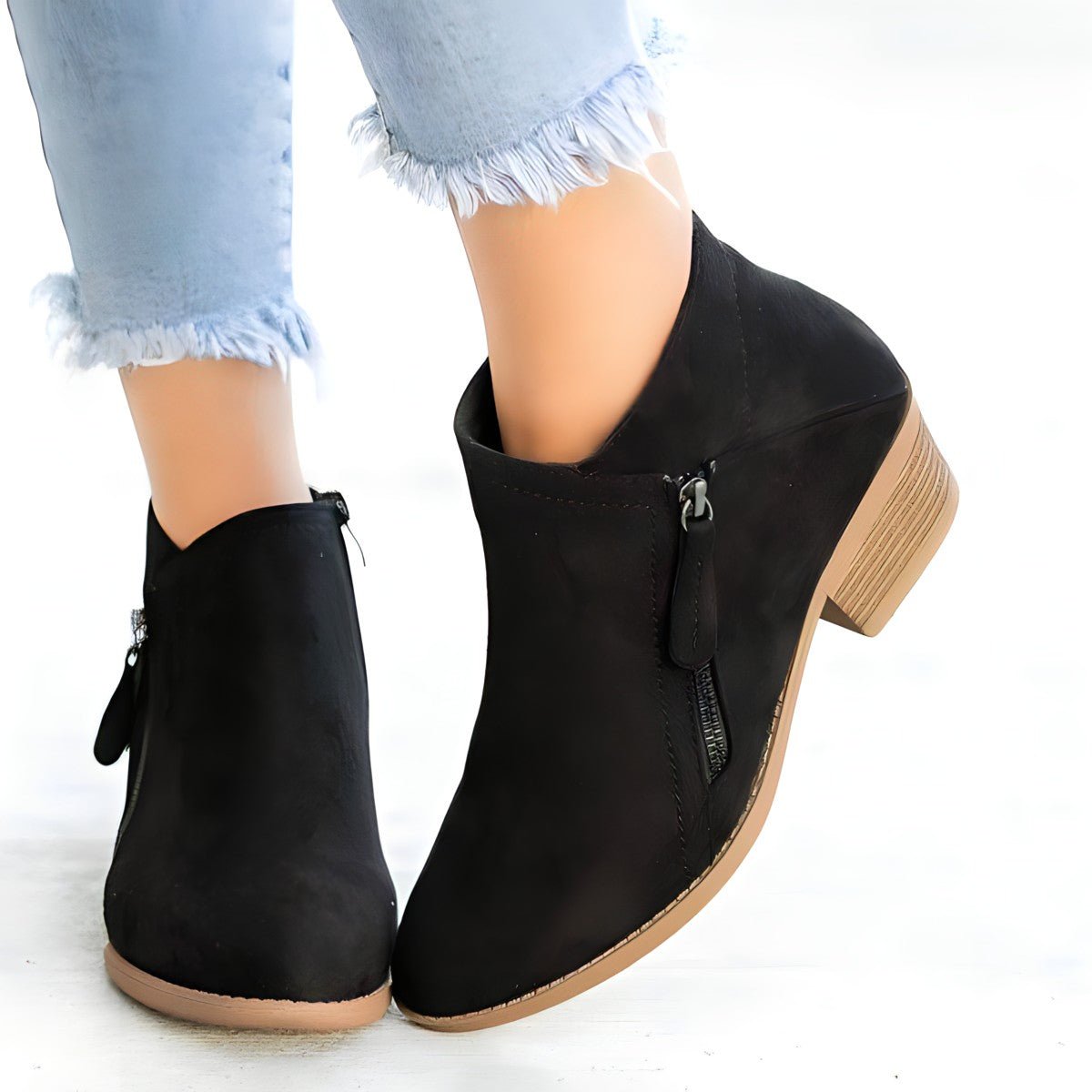 Jeanette - Stylish Heeled Boots for Women