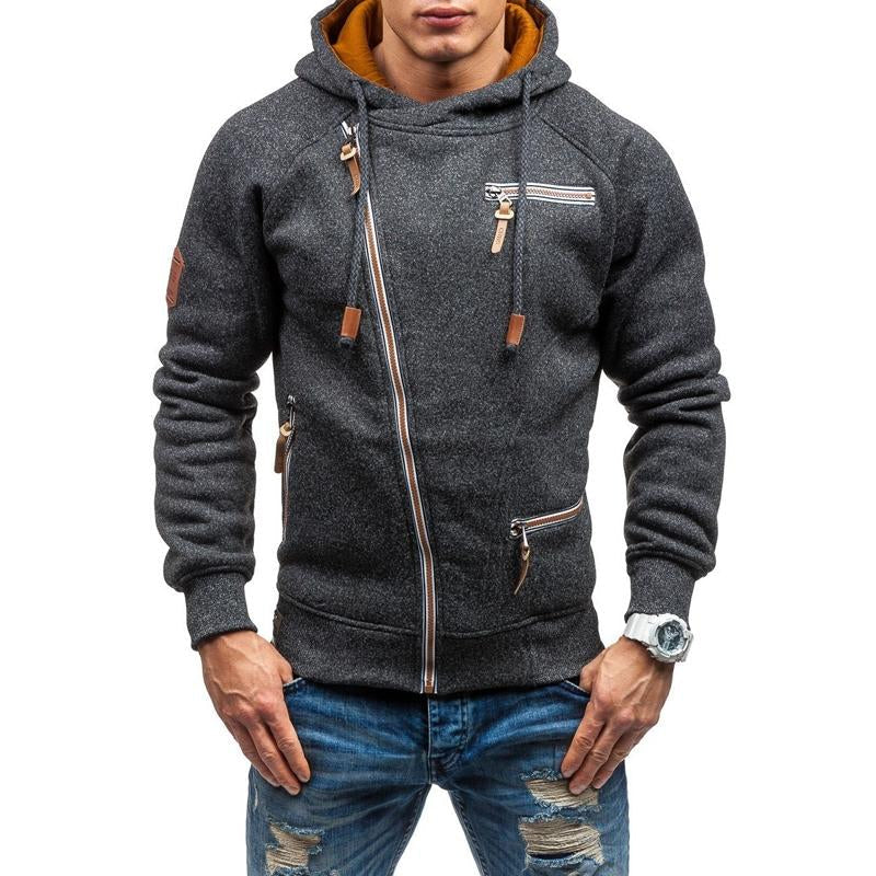 Asymmetrisch ritsjack voor heren