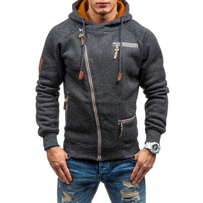 Asymmetrisch ritsjack voor heren