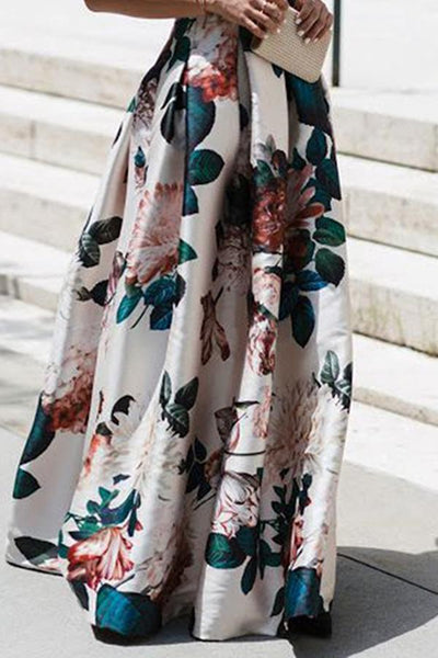 Vena - V-hals jurk met modeprint