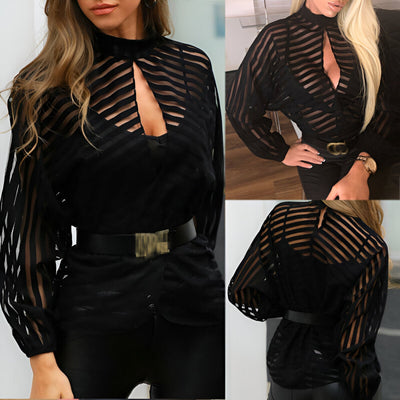 Cosette - Verleidelijke Mesh Blouse