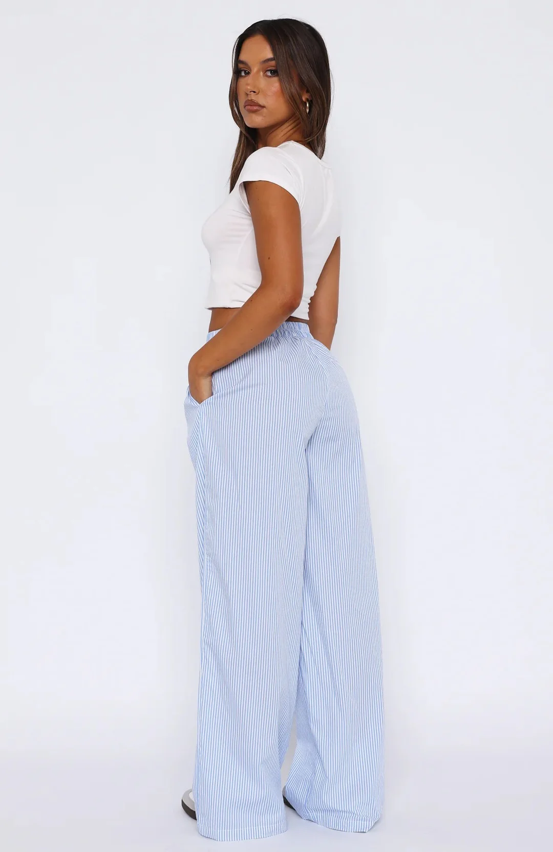 Lenae – Loose Striped Trousers