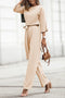 Leya – Elegant Apricot Jumpsuit for Women