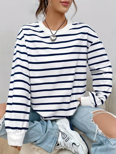 Lina | Striped Sweatshirt for Women